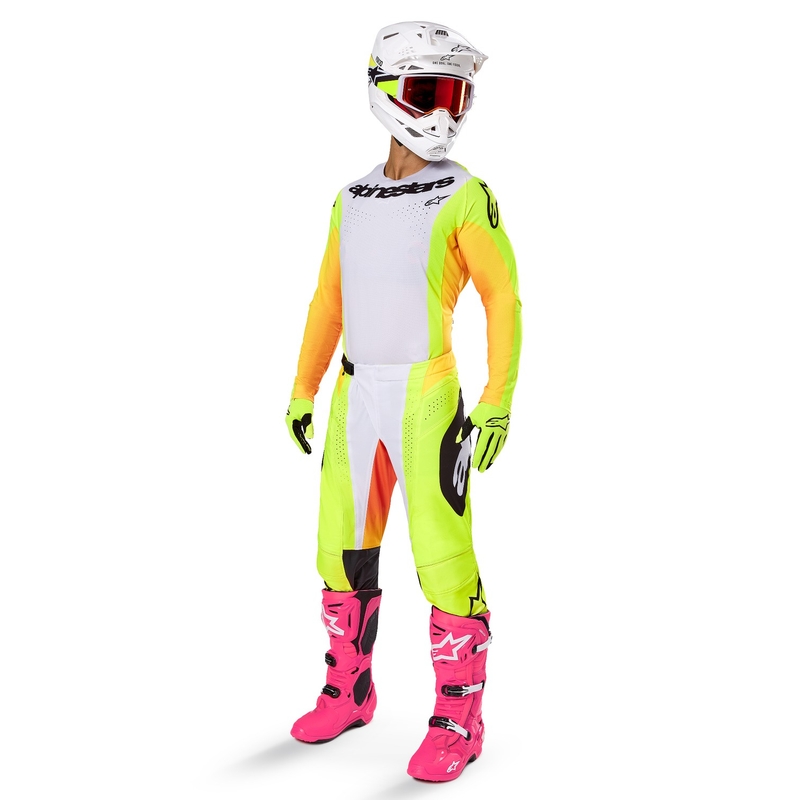 Alpinestars Techstar Melt Maglia da motocross gialla e nera