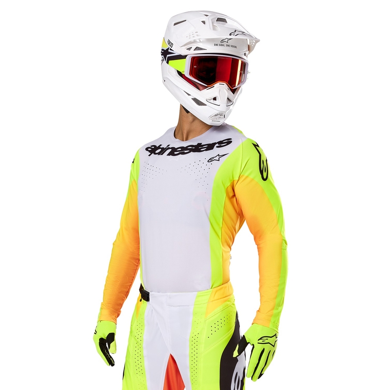 Alpinestars Techstar Melt Maglia da motocross gialla e nera