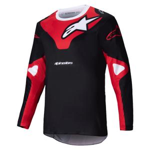 Alpinestars Racer Veil maglia da motocross nera e rossa
