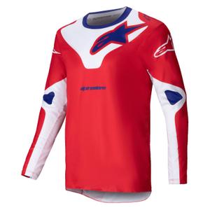 Alpinestars Racer Veil maglia da motocross rossa e bianca