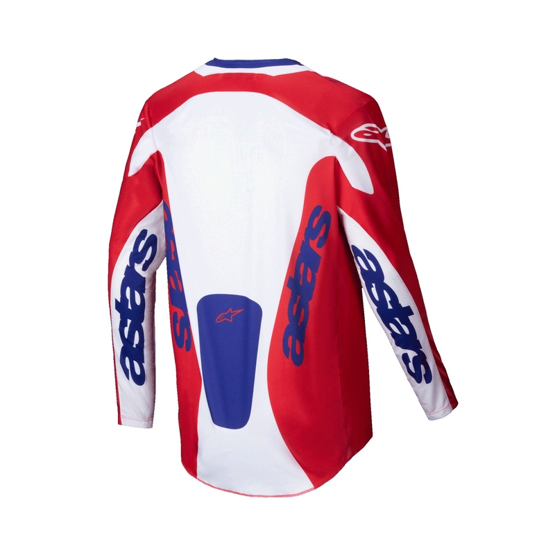 Alpinestars Racer Veil maglia da motocross rossa e bianca
