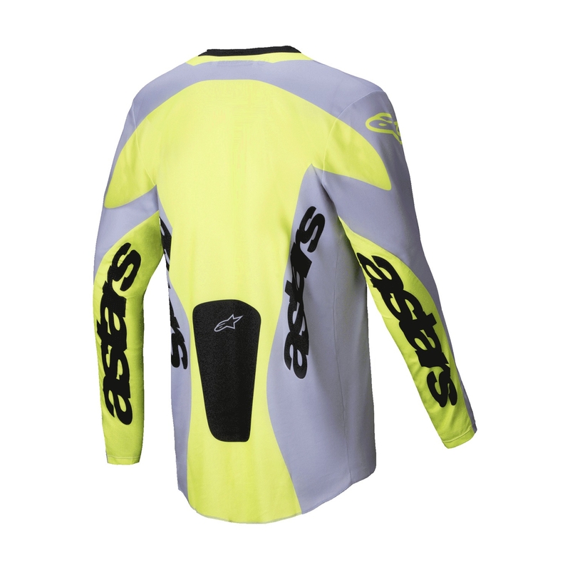 Alpinestars Racer Veil maglia da motocross grigio-giallo fluo