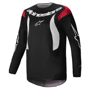 Alpinestars Fluid Haul maglia da motocross bianca e nera