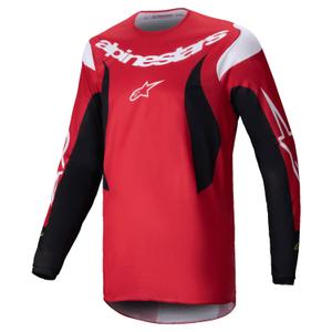 Alpinestars Fluid Haul maglia da motocross rossa e nera