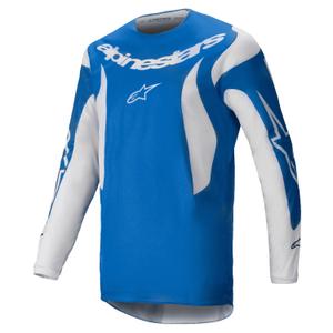Alpinestars Fluid Haul maglia da motocross blu e bianca