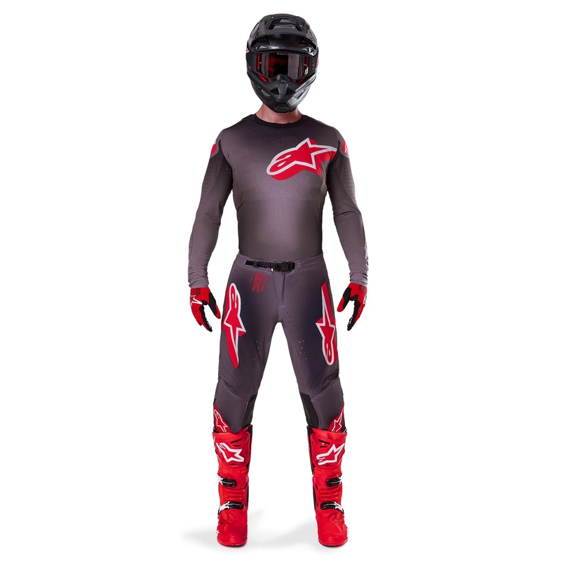 Maglia da motocross Alpinestars Supertech Lipan Smoke Red