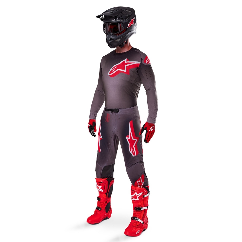 Maglia da motocross Alpinestars Supertech Lipan Smoke Red