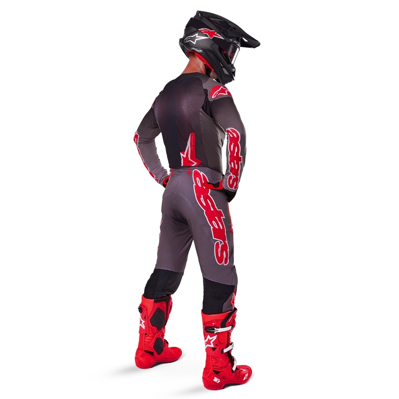Maglia da motocross Alpinestars Supertech Lipan Smoke Red