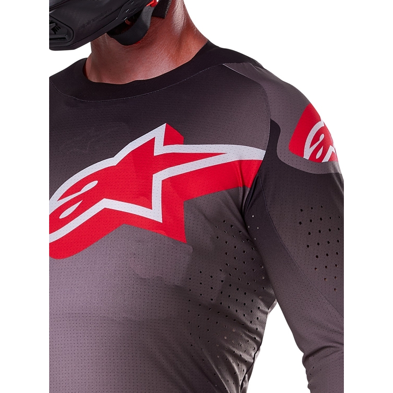 Maglia da motocross Alpinestars Supertech Lipan Smoke Red