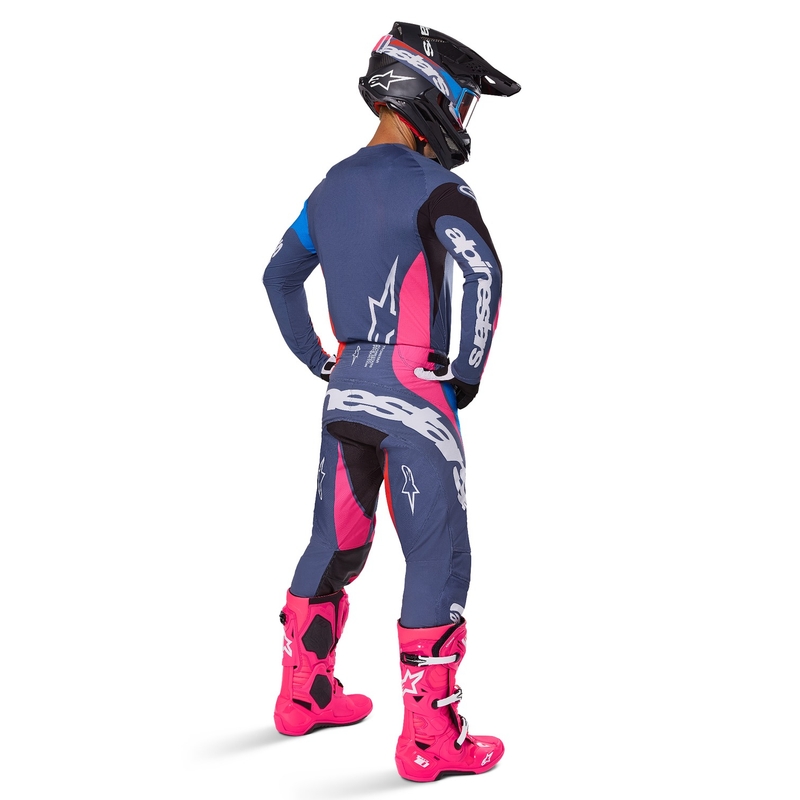 Alpinestars Techstar Dreem maglia da motocross grigio-multicolore