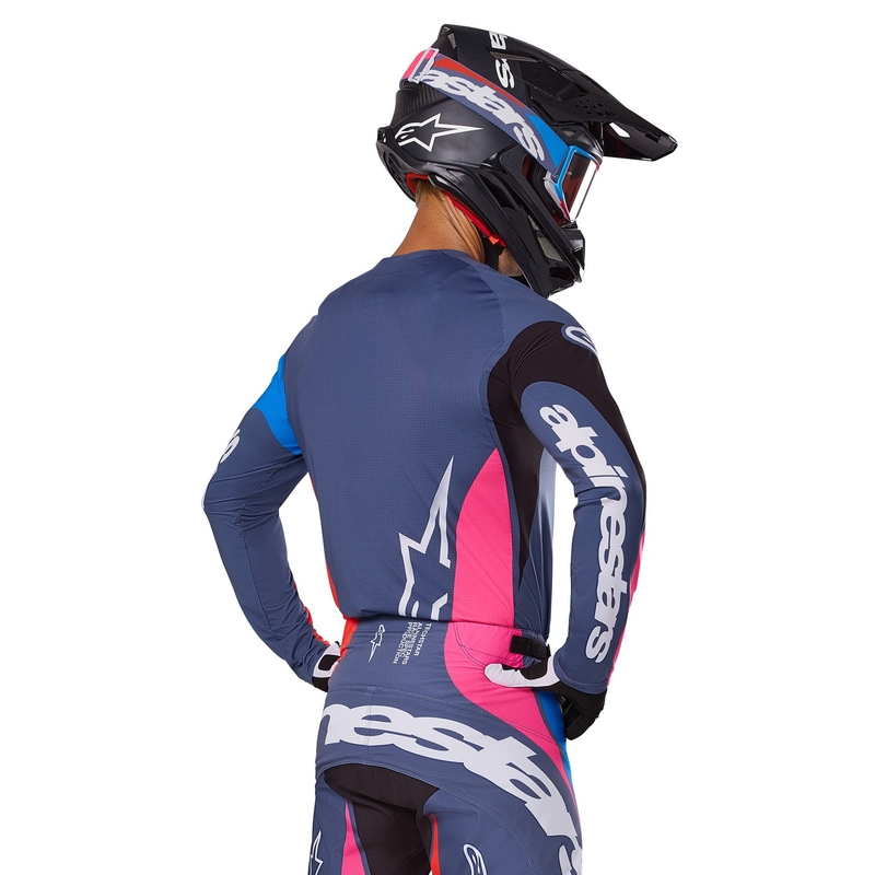 Alpinestars Techstar Dreem maglia da motocross grigio-multicolore