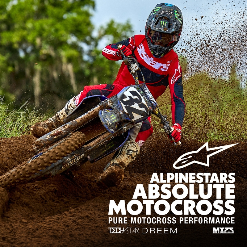 Alpinestars Techstar Dreem maglia da motocross rossa e nera