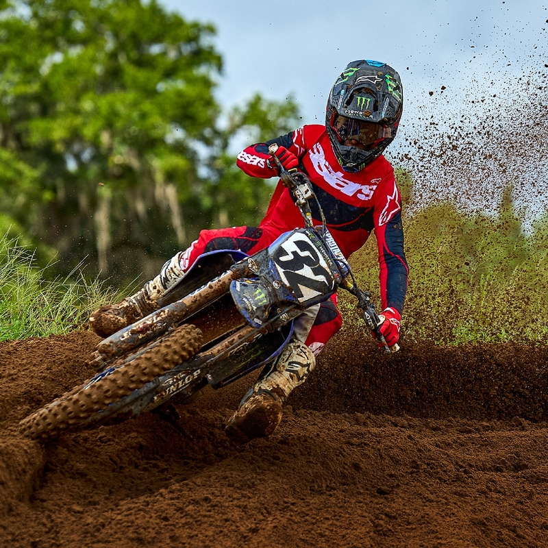 Alpinestars Techstar Dreem maglia da motocross rossa e nera