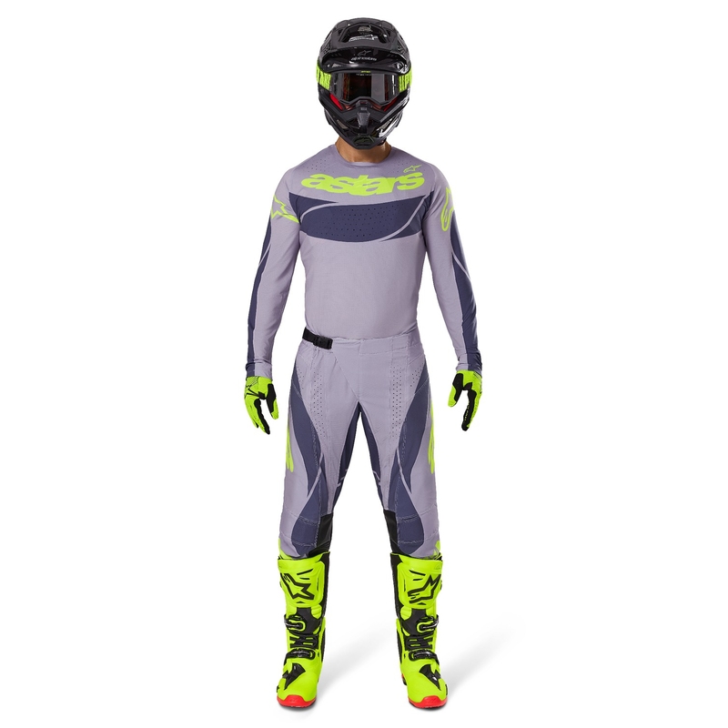 Alpinestars Techstar Dreem maglia da motocross grigio-grigio scuro