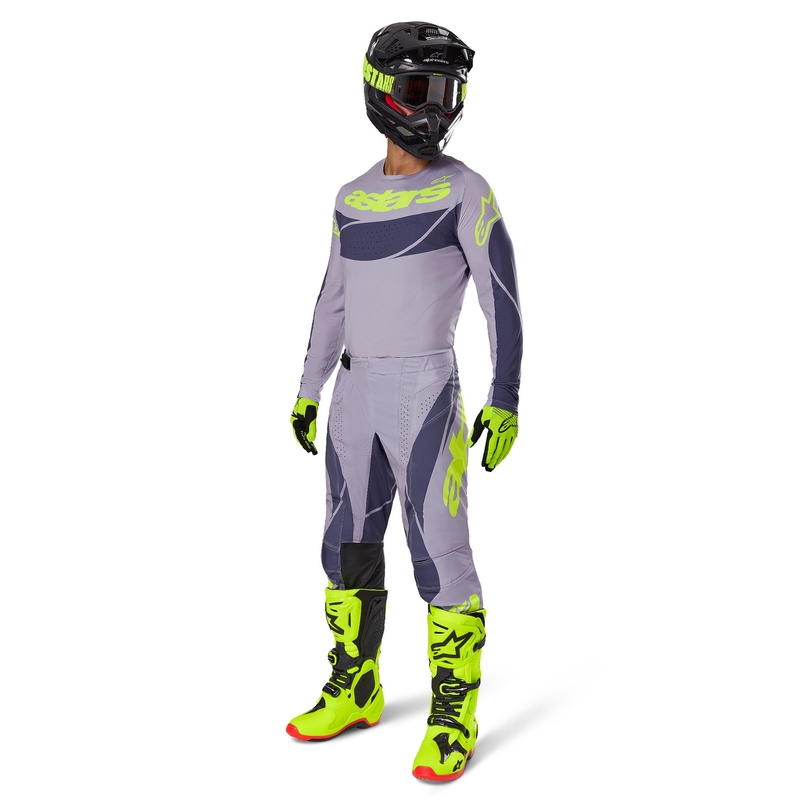 Alpinestars Techstar Dreem maglia da motocross grigio-grigio scuro