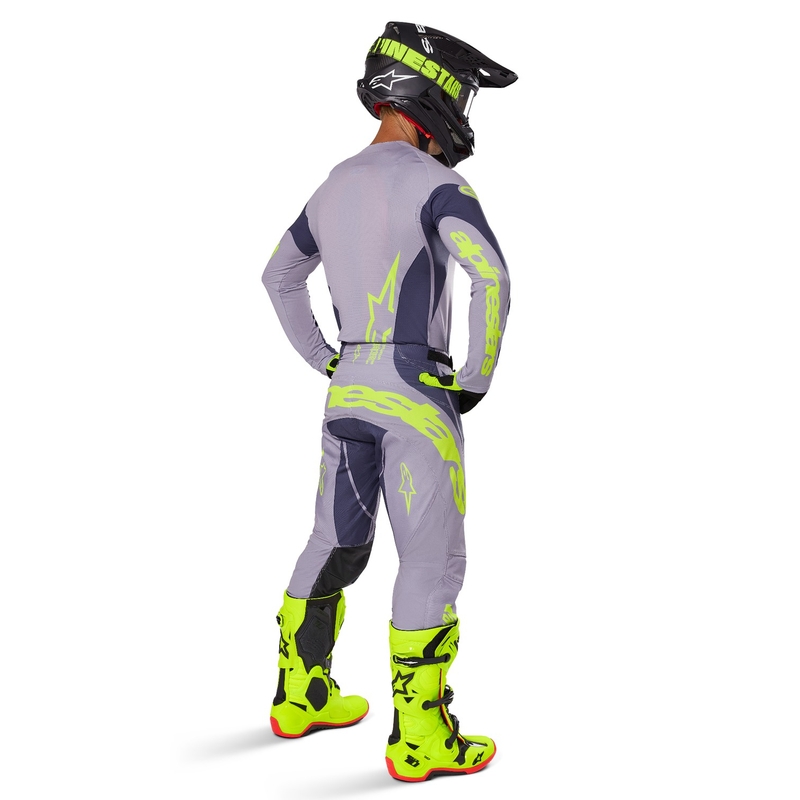 Alpinestars Techstar Dreem maglia da motocross grigio-grigio scuro