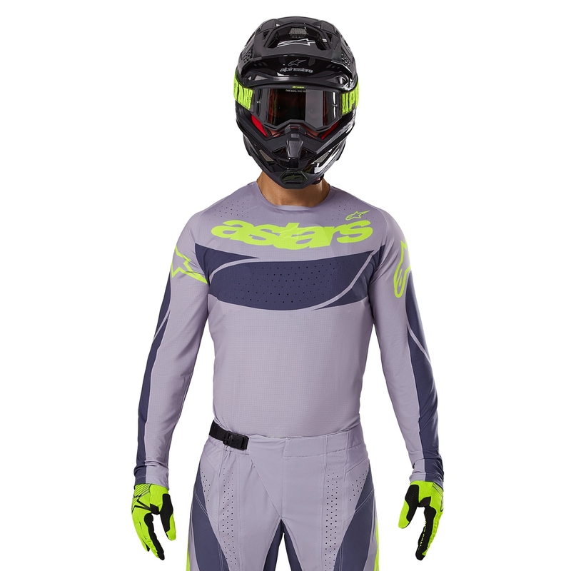 Alpinestars Techstar Dreem maglia da motocross grigio-grigio scuro
