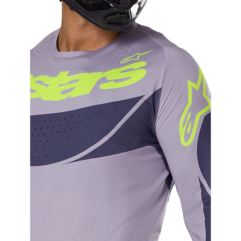 Alpinestars Techstar Dreem maglia da motocross grigio-grigio scuro