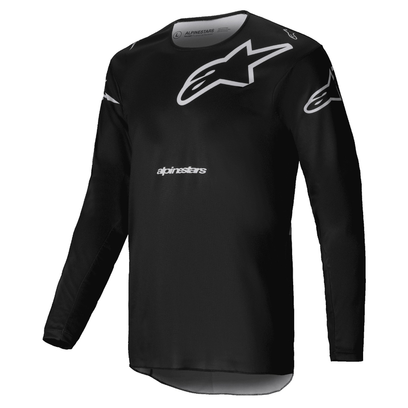 Alpinestars Racer Graphite maglia da motocross nera e grigia