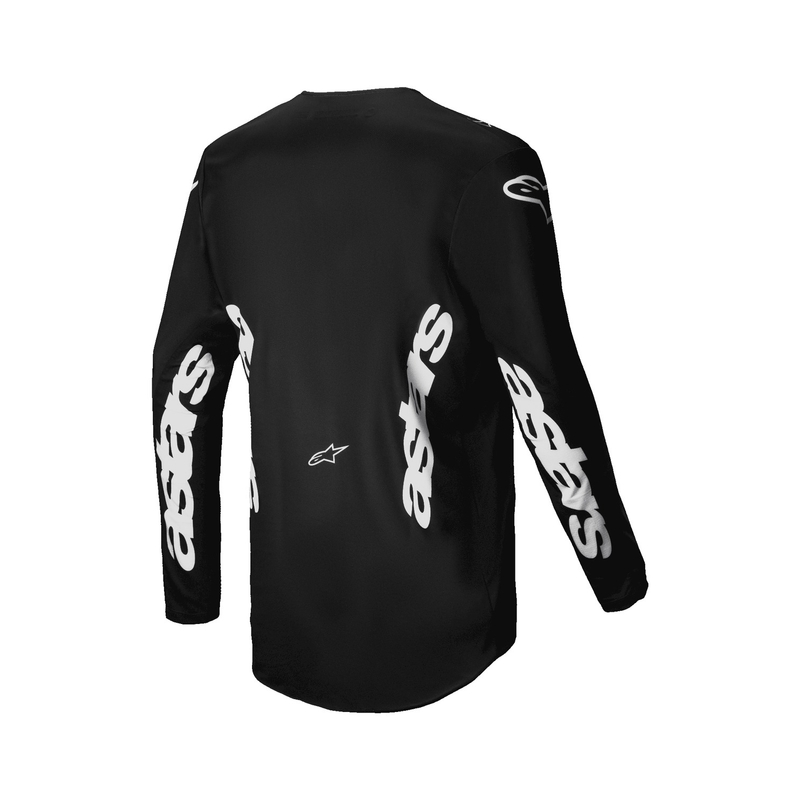 Alpinestars Racer Graphite maglia da motocross nera e grigia