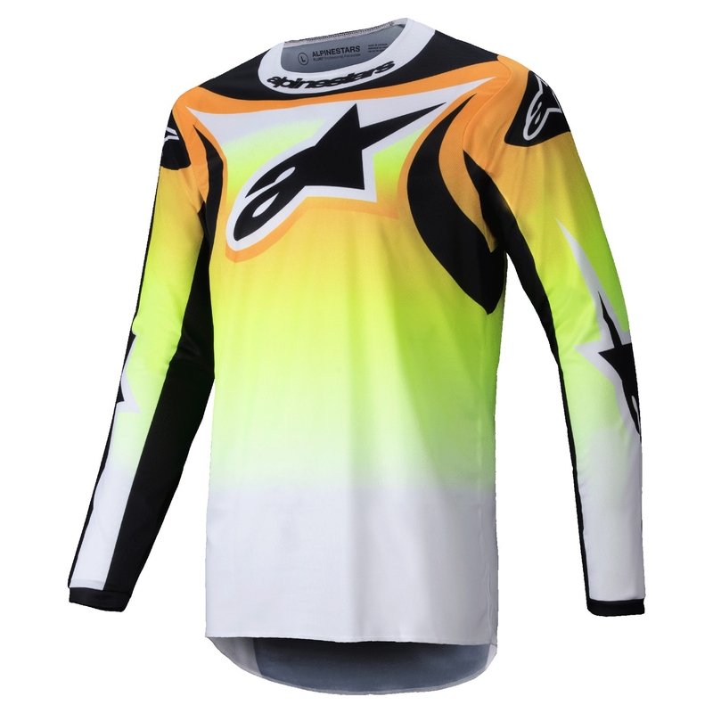 Maglia Alpinestars Fluid Wurx Motocross giallo e nero