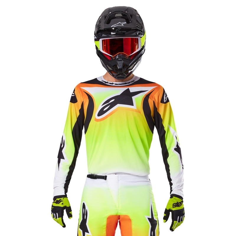 Maglia Alpinestars Fluid Wurx Motocross giallo e nero