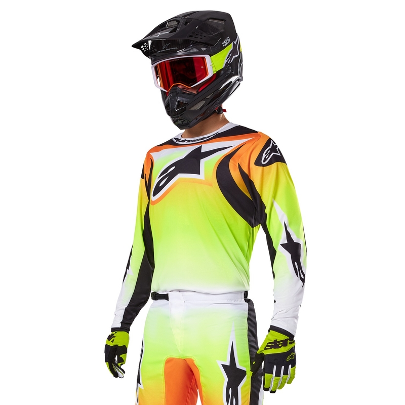 Maglia Alpinestars Fluid Wurx Motocross giallo e nero