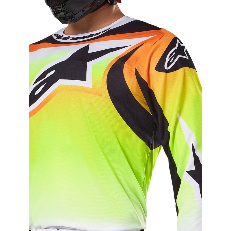 Maglia Alpinestars Fluid Wurx Motocross giallo e nero
