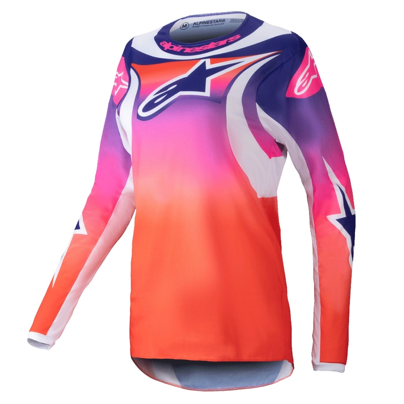 Maglia da motocross Alpinestars Stella Fluid Wurx Donna multicolore-bianco