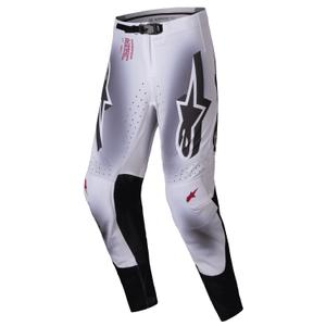 Alpinestars Supertech Maker Pantaloni da motocross argento e nero