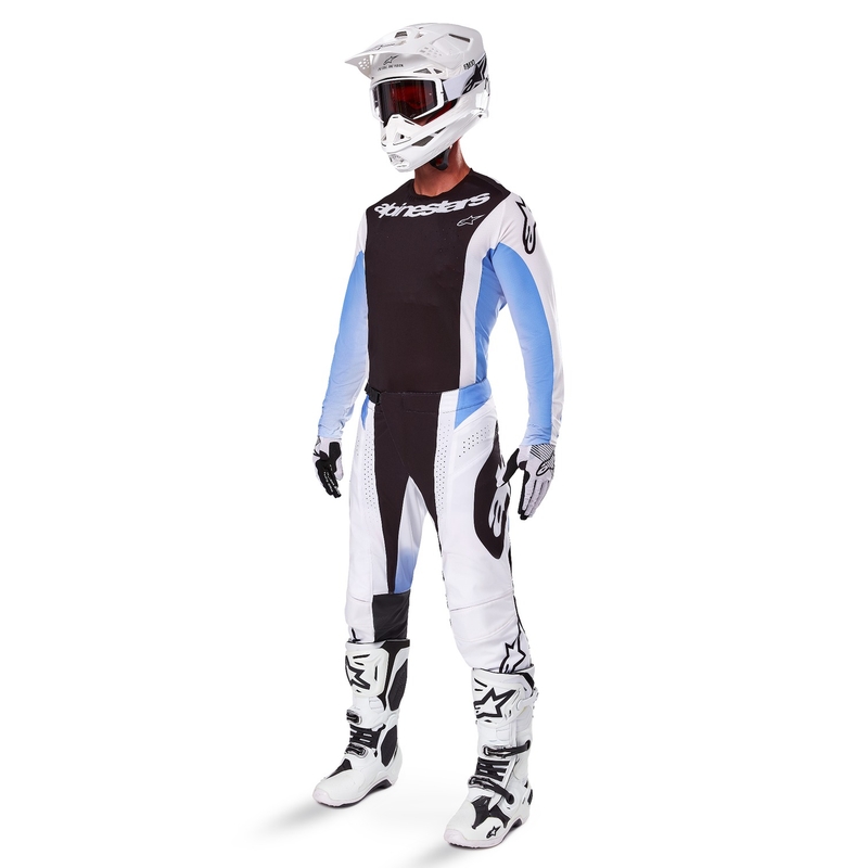 Alpinestars Techstar Melt Pantaloni da motocross nero e blu