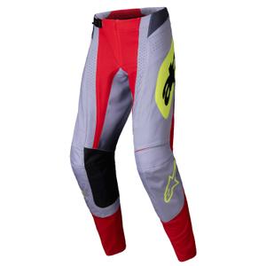 Alpinestars Techstar Melt Pantaloni da motocross rosso e grigio