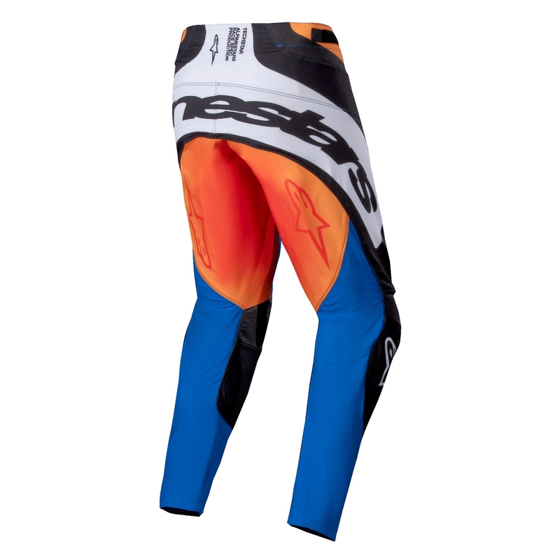 Alpinestars Techstar Melt Pantaloni da motocross arancione e blu