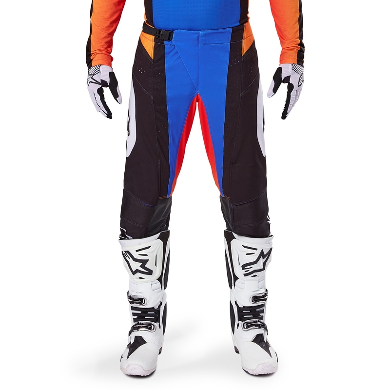 Alpinestars Techstar Melt Pantaloni da motocross arancione e blu