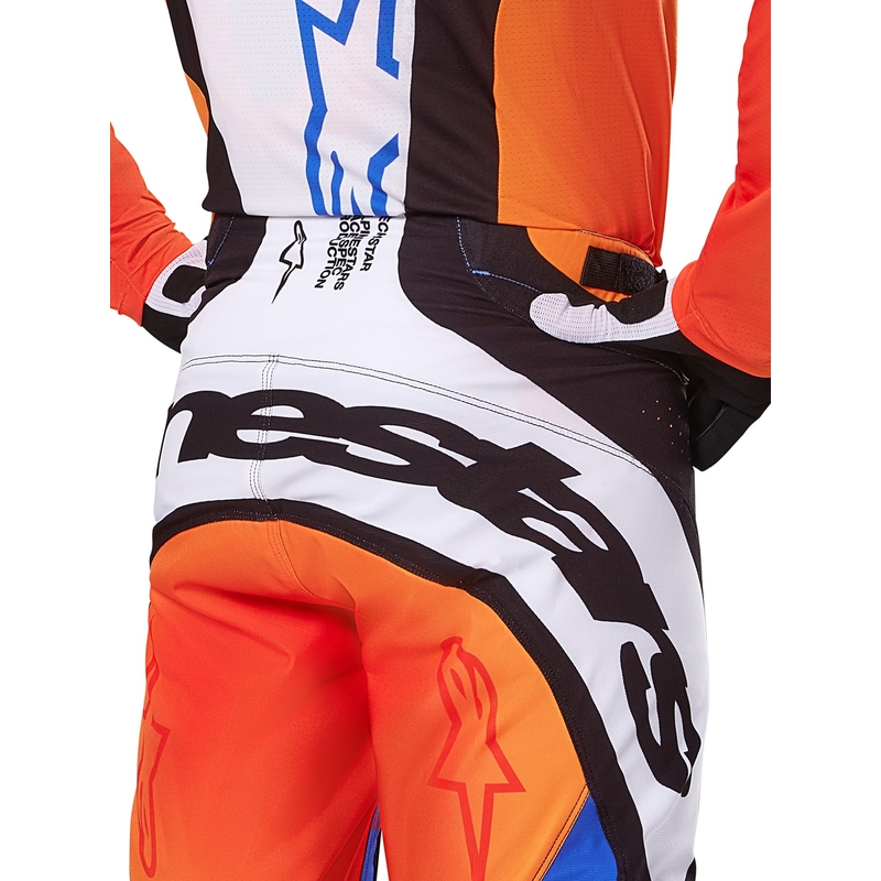 Alpinestars Techstar Melt Pantaloni da motocross arancione e blu