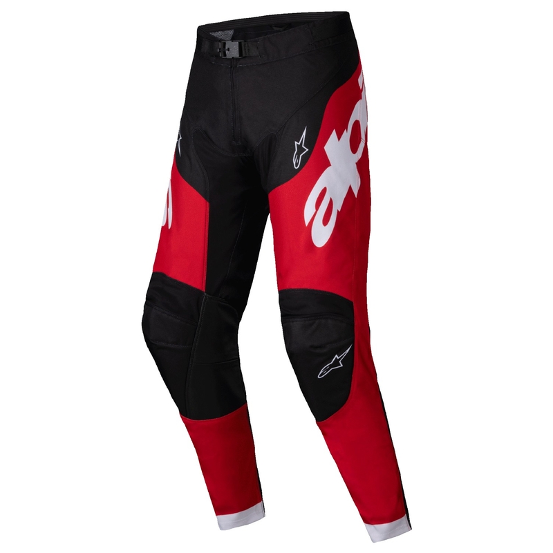 Alpinestars Racer Veil Pantaloni da motocross neri e rossi