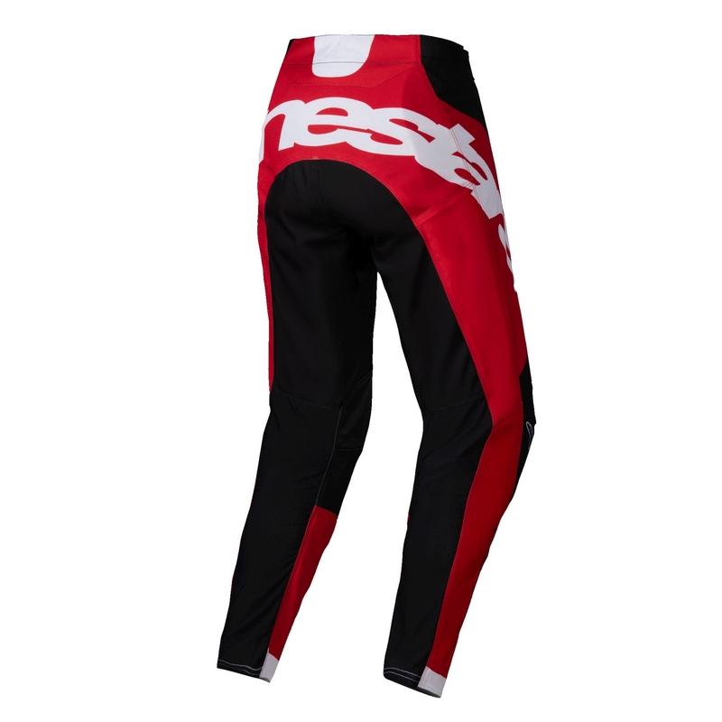 Alpinestars Racer Veil Pantaloni da motocross neri e rossi