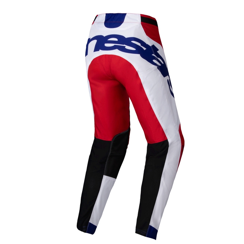 Alpinestars Racer Veil Pantaloni da motocross rossi e bianchi