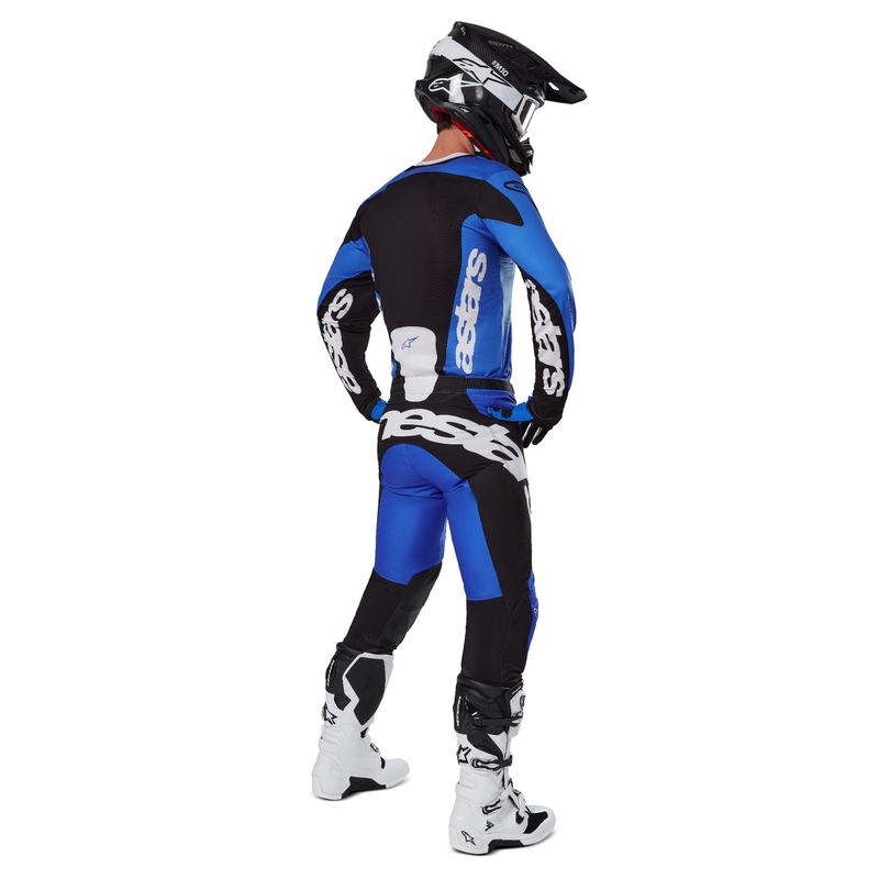 Alpinestars Racer Veil Pantaloni da motocross blu e neri