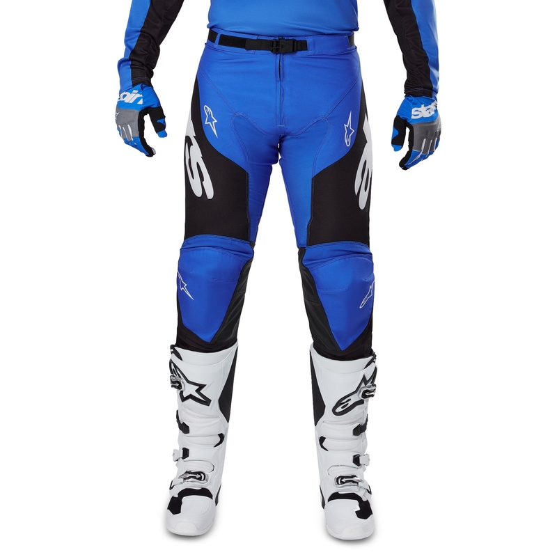 Alpinestars Racer Veil Pantaloni da motocross blu e neri