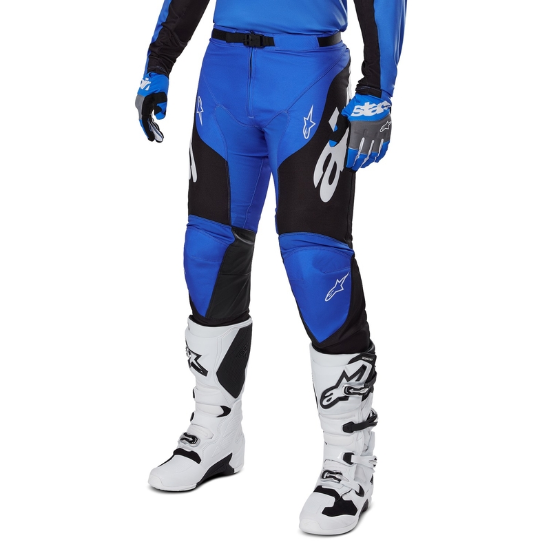Alpinestars Racer Veil Pantaloni da motocross blu e neri