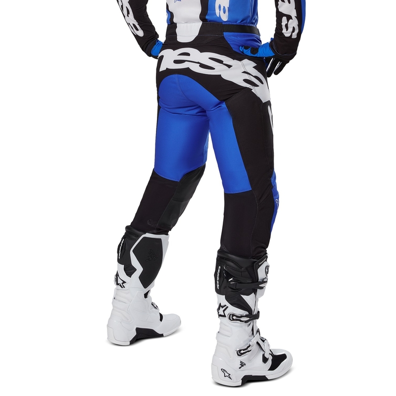 Alpinestars Racer Veil Pantaloni da motocross blu e neri