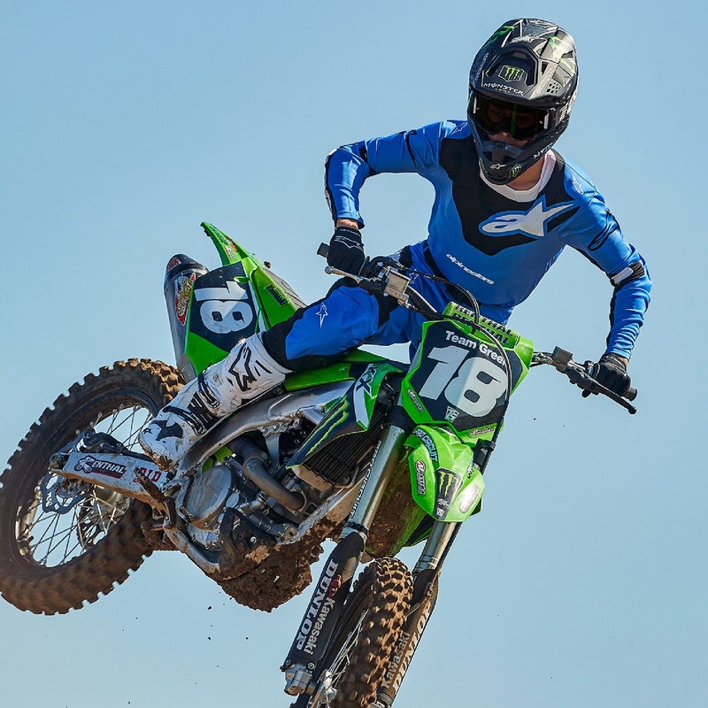 Alpinestars Racer Veil Pantaloni da motocross blu e neri