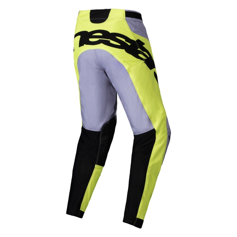 Alpinestars Racer Veil pantaloni da motocross grigio-giallo fluo