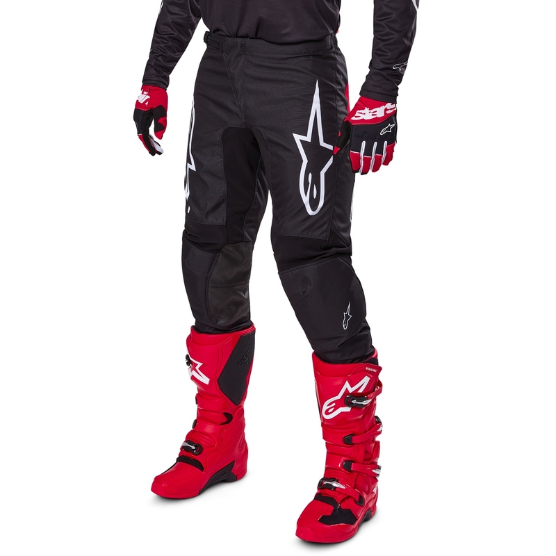 Alpinestars Fluid Haul Pantaloni da motocross bianchi e neri