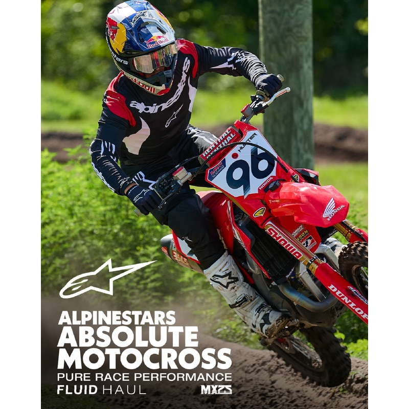 Alpinestars Fluid Haul Pantaloni da motocross bianchi e neri