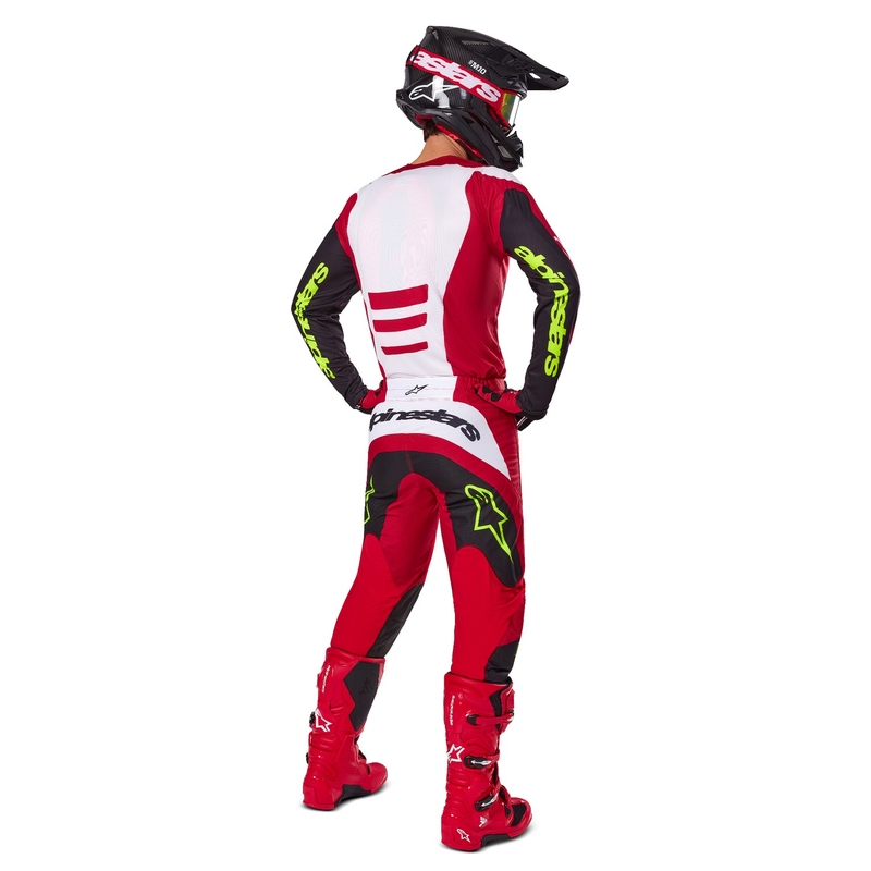 Alpinestars Pantaloni da motocross Fluid Haul Rosso e Nero