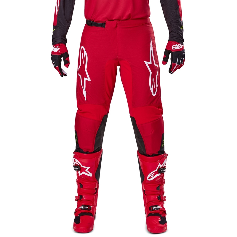Alpinestars Pantaloni da motocross Fluid Haul Rosso e Nero