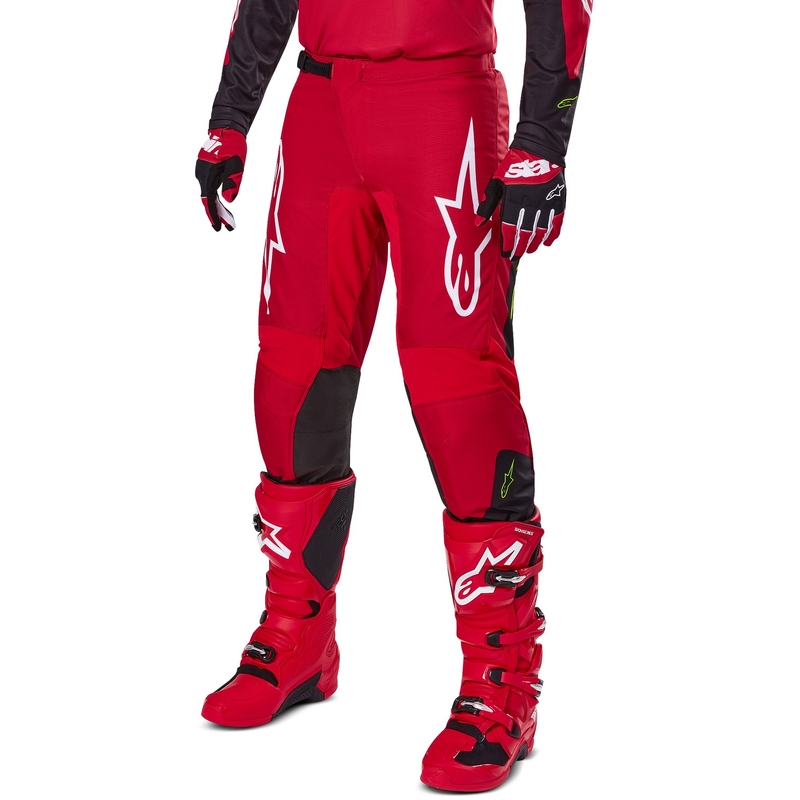 Alpinestars Pantaloni da motocross Fluid Haul Rosso e Nero