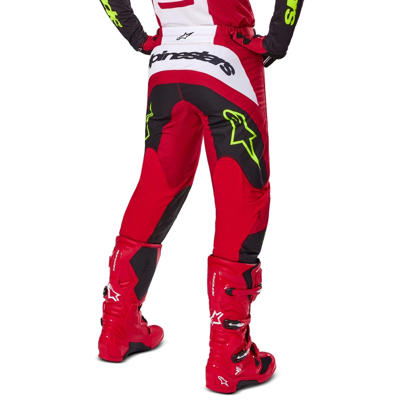 Alpinestars Pantaloni da motocross Fluid Haul Rosso e Nero